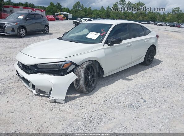 2HGFE2F57SH501574 2025 HONDA CIVIC White Vista tres cuartos delantera izquierda