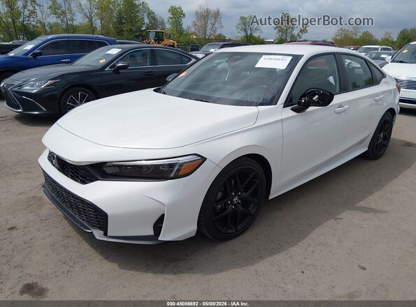2HGFE2F57SH514440 2025 HONDA CIVIC White Առջևի ձախ երեք քառորդ տեսարան
