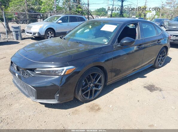 2HGFE2F57SH539645 2025 HONDA CIVIC Черный Передняя левая четверть