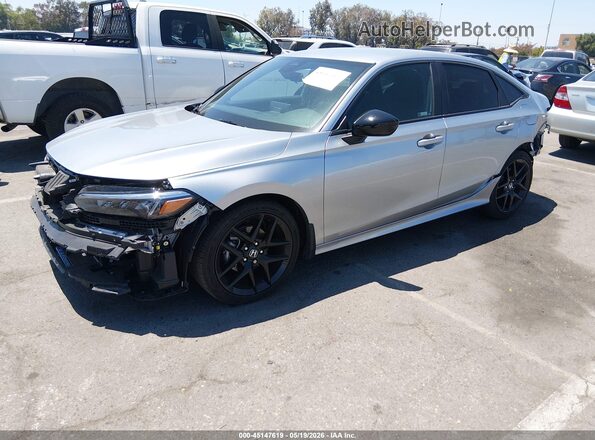 2HGFE2F57TH515217 2026 HONDA CIVIC Silver Vista tres cuartos delantera izquierda