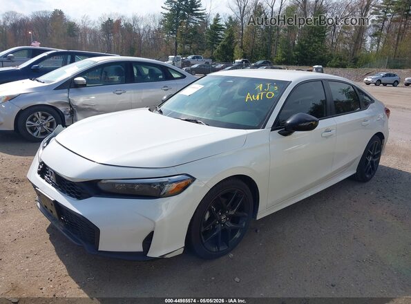 2HGFE2F57TH543339 2026 HONDA CIVIC White წინა მარცხენა ხედი სამი მეოთხედიდან