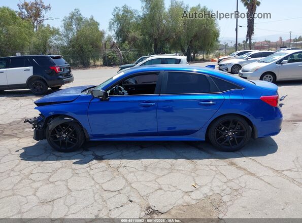 2HGFE2F58NH537388 2022 HONDA CIVIC Blue Rear interior view