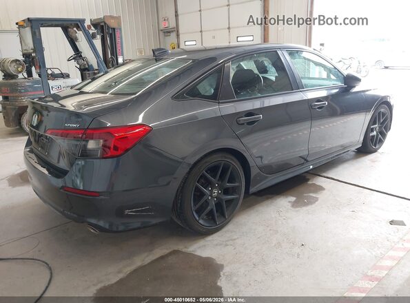 2HGFE2F58NH575185 2022 HONDA CIVIC Gray Trasero derecho