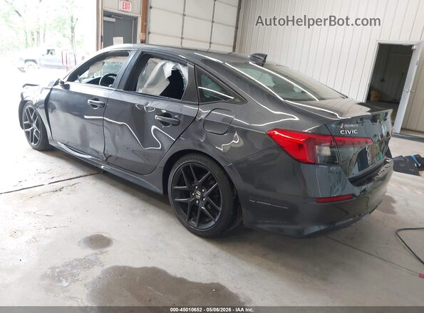 2HGFE2F58NH575185 2022 HONDA CIVIC Gray Trasero izquierdo
