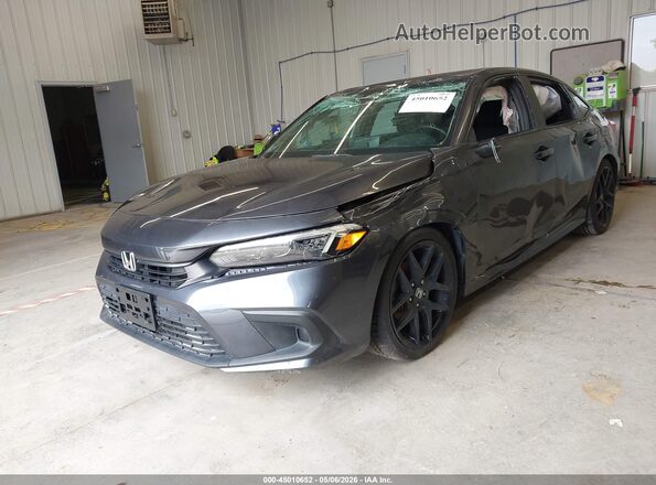 2HGFE2F58NH575185 2022 HONDA CIVIC Gray Vista tres cuartos delantera izquierda