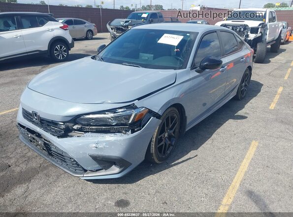 2HGFE2F58NH606550 2022 HONDA CIVIC Gray Front left