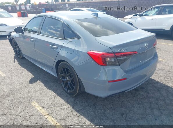 2HGFE2F58NH606550 2022 HONDA CIVIC Gray Rear left