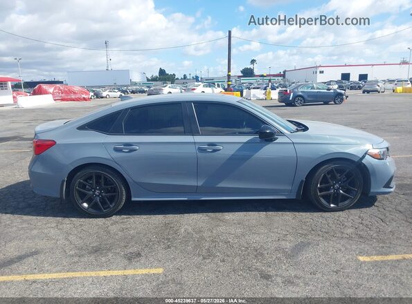 2HGFE2F58NH606550 2022 HONDA CIVIC Gray Rear interior view