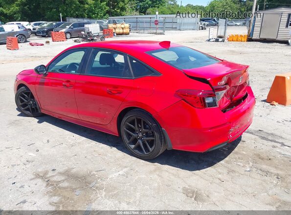 2HGFE2F58PH506581 2023 HONDA CIVIC Red უკანა მარცხენა