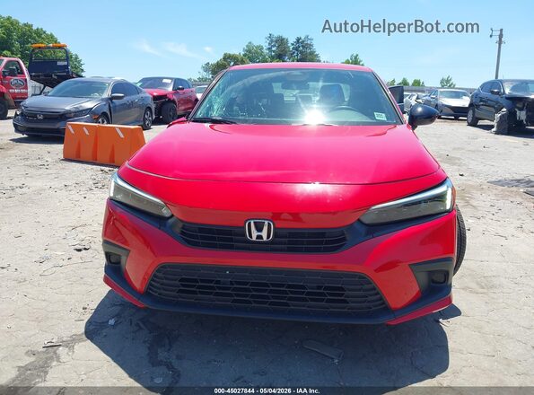 2HGFE2F58PH506581 2023 HONDA CIVIC Red ხელსაწყოთა პანელის ხედი