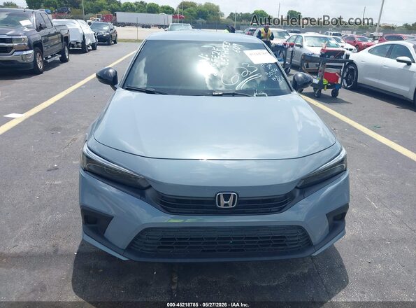 2HGFE2F58PH553609 2023 HONDA CIVIC Gray Սարքավորումների վահանակի տեսք