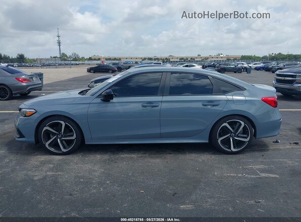 2HGFE2F58PH553609 2023 HONDA CIVIC Gray Սալոնի 360 աստիճան տեսք