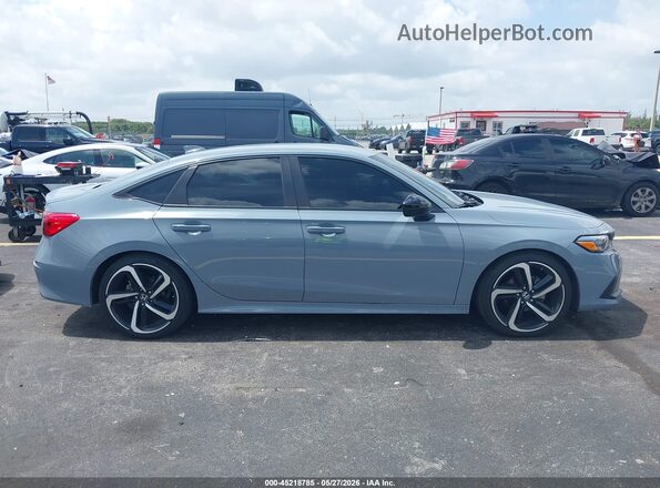 2HGFE2F58PH553609 2023 HONDA CIVIC Gray Սալոնի հետևի տեսք