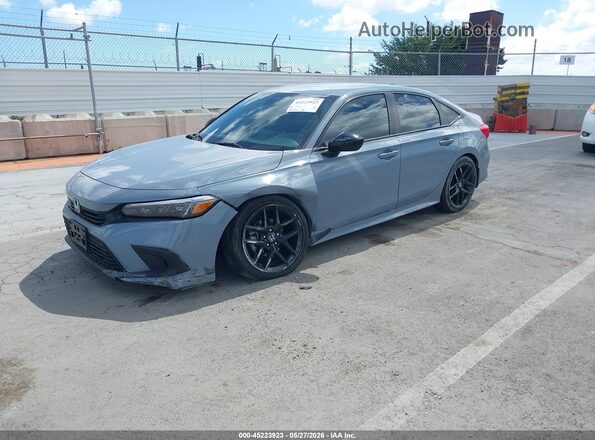 2HGFE2F58RH539258 2024 HONDA CIVIC Blue Առջևի ձախ երեք քառորդ տեսարան