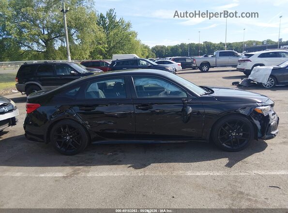 2HGFE2F58RH594566 2024 HONDA CIVIC Black Սալոնի հետևի տեսք