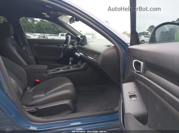 2HGFE2F58SH531036 2025 HONDA CIVIC Синий Вид салона спереди