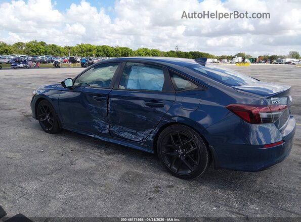 2HGFE2F58SH553666 2025 HONDA CIVIC Blue უკანა მარცხენა