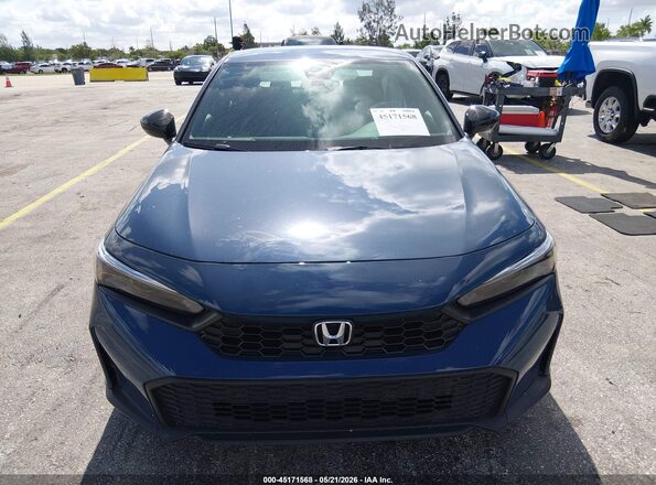 2HGFE2F58SH553666 2025 HONDA CIVIC Blue ხელსაწყოთა პანელის ხედი