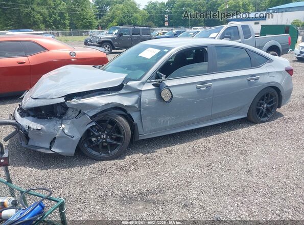 2HGFE2F58SH585369 2025 HONDA CIVIC Gray Przód lewy