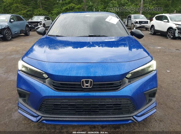 2HGFE2F59NH518784 2022 HONDA CIVIC Blue Widok zestawu wskaźników