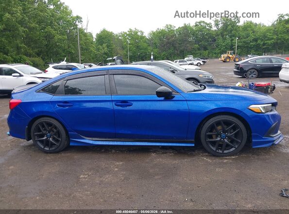 2HGFE2F59NH518784 2022 HONDA CIVIC Blue Widok wnętrza z tyłu