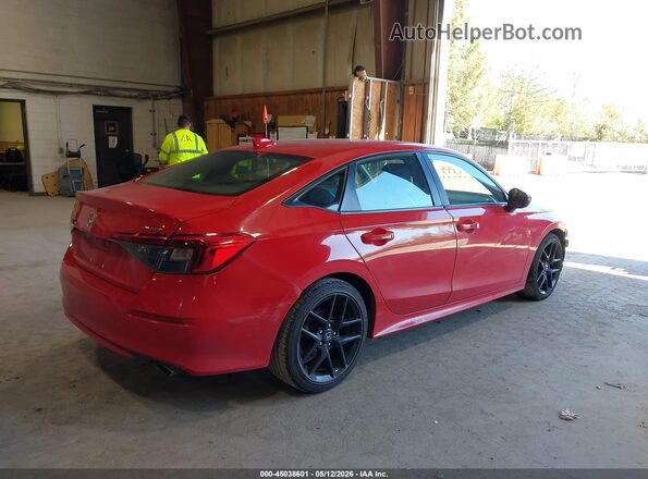 2HGFE2F59NH566480 2022 HONDA CIVIC Red უკანა მარჯვენა