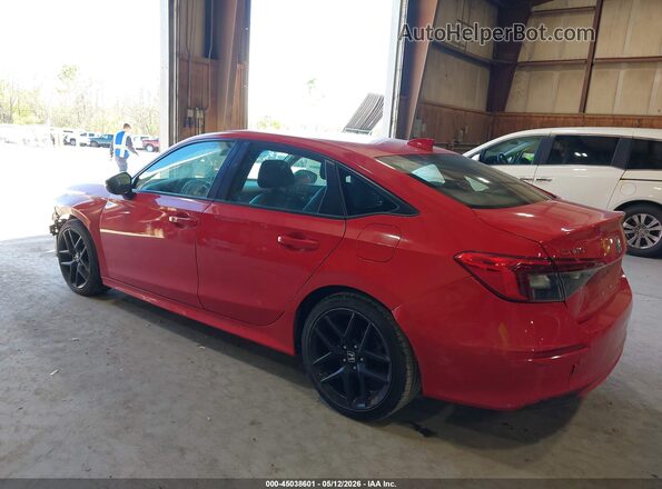 2HGFE2F59NH566480 2022 HONDA CIVIC Red უკანა მარცხენა