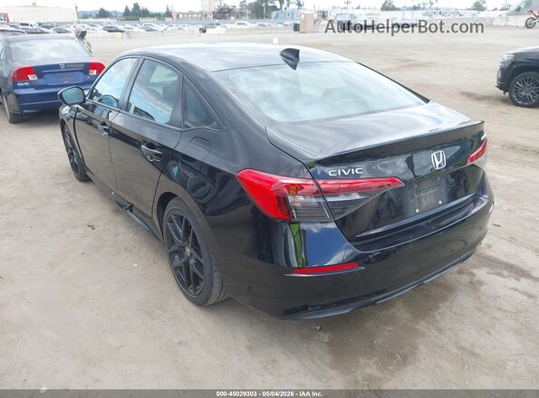 2HGFE2F59PH537032 2023 HONDA CIVIC Черный Задняя левая четверть