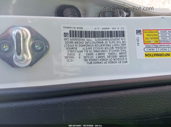 2HGFE2F59RH530570 2024 HONDA CIVIC White Շարժիչի բաժամունքի տեսք