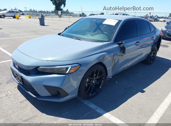 2HGFE2F59RH561673 2024 HONDA CIVIC Blue წინა მარცხენა ხედი სამი მეოთხედიდან