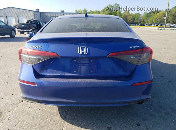 2HGFE2F5XNH575446 2022 HONDA CIVIC Синий Вид сзади