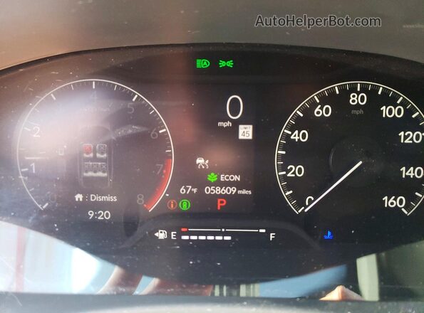 2HGFE2F5XNH575446 2022 HONDA CIVIC Синий Вид щитка приборов