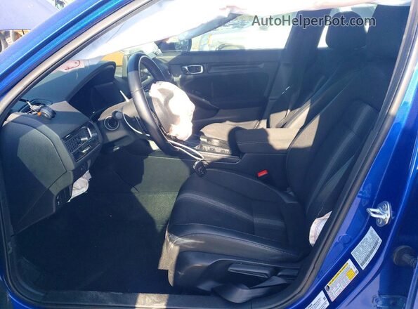 2HGFE2F5XNH575446 2022 HONDA CIVIC Синий Вид салона спереди