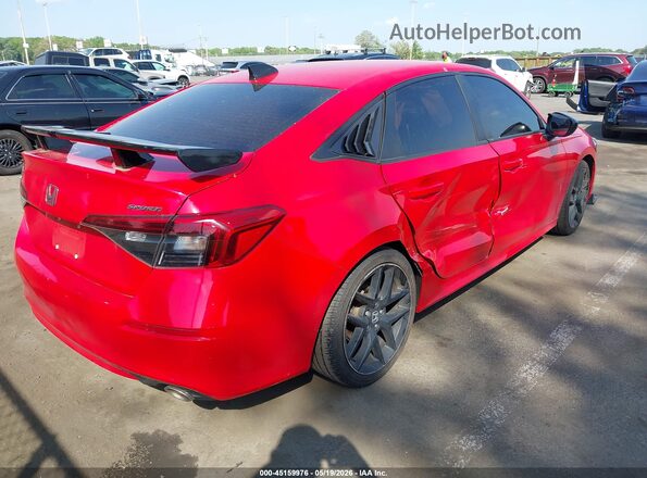 2HGFE2F5XNH587404 2022 HONDA CIVIC Red უკანა მარჯვენა