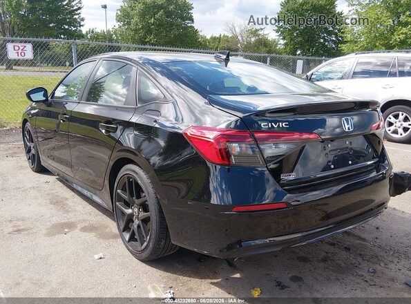 2HGFE2F5XNH607764 2022 HONDA CIVIC Black Rear left
