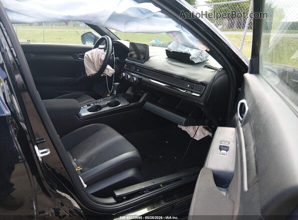 2HGFE2F5XNH607764 2022 HONDA CIVIC Black Front interior view