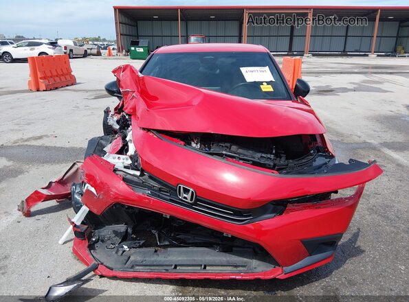 2HGFE2F5XPH508056 2023 HONDA CIVIC Red Вид щитка приладів