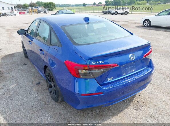 2HGFE2F5XRH544090 2024 HONDA CIVIC Blue Հետևի ձախ