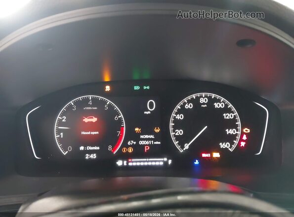 2HGFE2F5XTH582507 2026 HONDA CIVIC White Հետևի նստատեղերի տեսք
