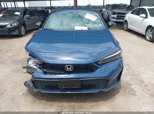 2HGFE4F80SH301349 2025 HONDA CIVIC Blue Вид щитка приладів