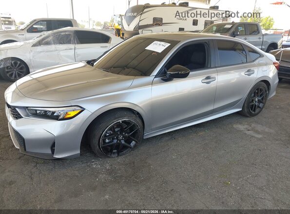 2HGFE4F83TH304991 2026 HONDA CIVIC Gray წინა მარცხენა ხედი სამი მეოთხედიდან