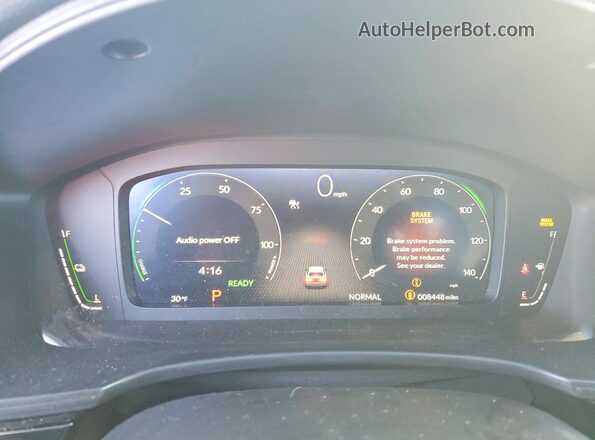 2HGFE4F84TH316700 2026 HONDA CIVIC Blue Vista del cuadro de instrumentos