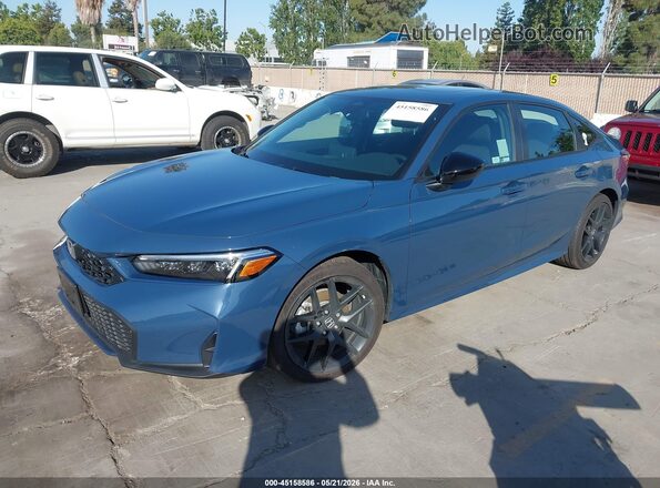 2HGFE4F84TH318401 2026 HONDA CIVIC Blue Vista tres cuartos delantera izquierda