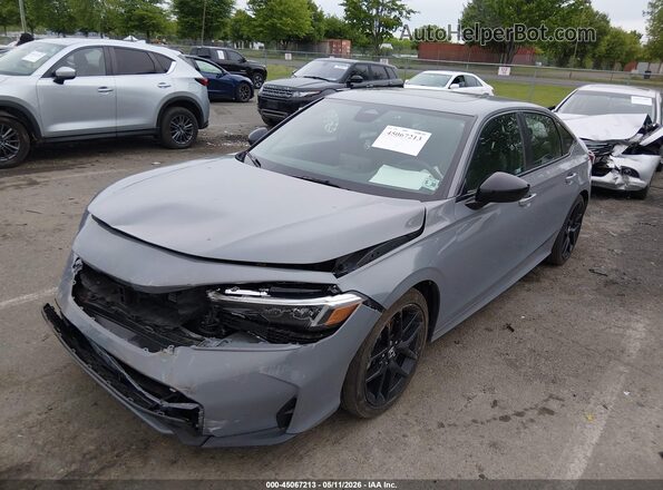 2HGFE4F86SH338583 2025 HONDA CIVIC Gray Przód lewy