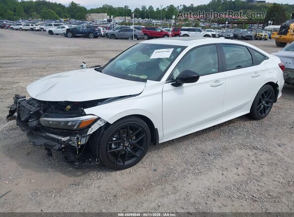 2HGFE4F86SH339443 2025 HONDA CIVIC HYBRID White Передня ліва чверть