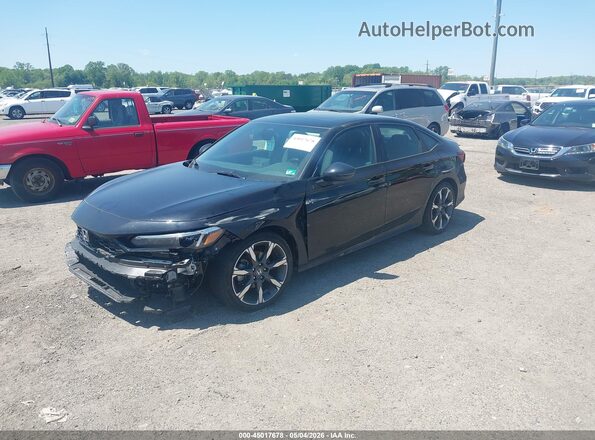 2HGFE4F87SH338219 2025 HONDA CIVIC Black Vista tres cuartos delantera izquierda