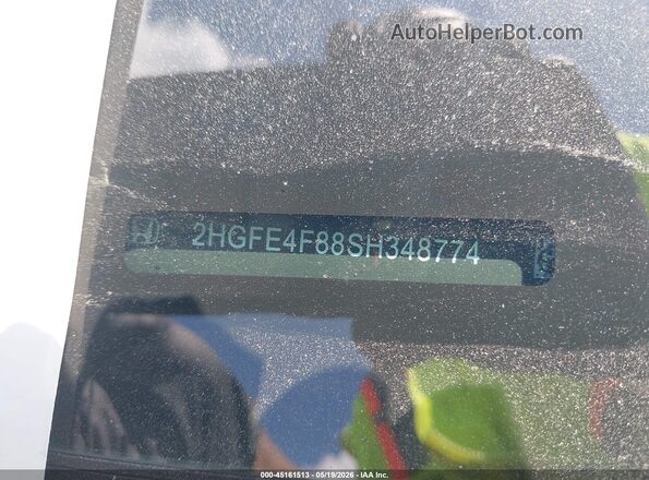 2HGFE4F88SH348774 2025 HONDA CIVIC Black Widok komory silnika