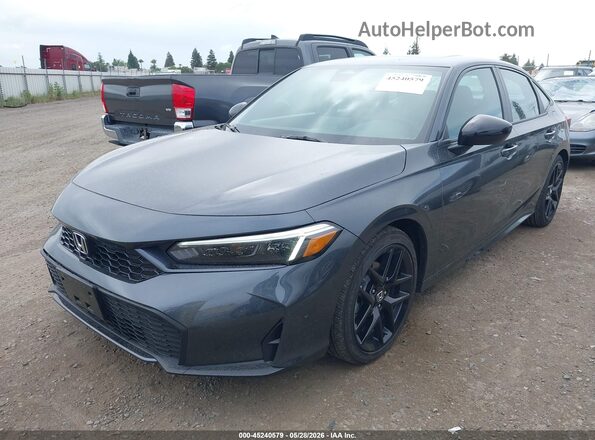 2HGFE4F88TH313833 2026 HONDA CIVIC Gray წინა მარცხენა ხედი სამი მეოთხედიდან