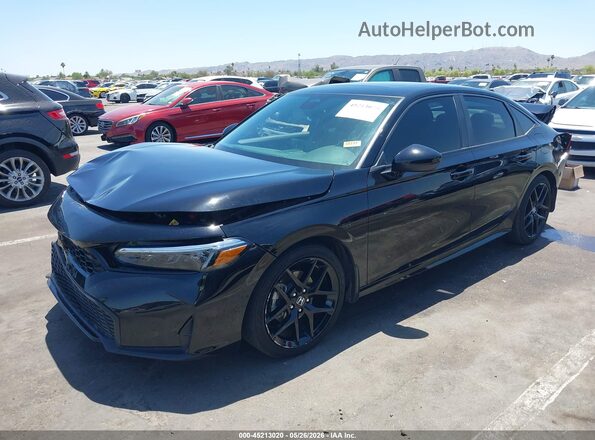 2HGFE4F8XSH303352 2025 HONDA CIVIC Black Передня ліва чверть