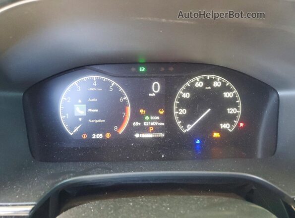 2HKRS3H78RH313253 2024 HONDA CR-V Red Instrument cluster view